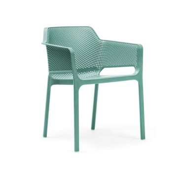 Nardi Net conjunto de 6 sillas de interior y exterior en resina de fibra de vidrio