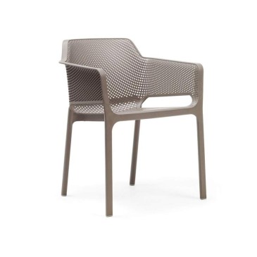 Σετ Nardi Net με 6 καρέκλες εξωτερικού και εσωτερικού χώρου από ρητίνη fiberglass