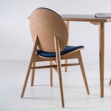 Fenabel Eder est tp set 2 sedie in legno e rivestimento in tessuto