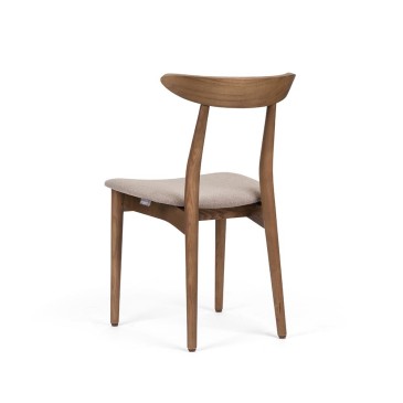 Conjunto de 2 sillas Fenabel Milano en madera de fresno con asiento acolchado