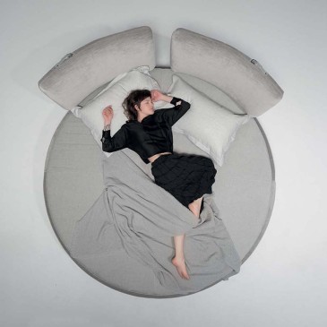 Myhome collection Bordone Bed circular bed with integrated table