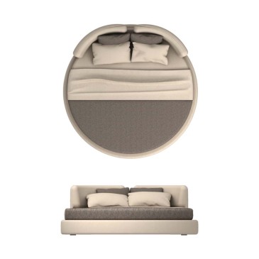 Myhome Bordone Bed κυκλικό διπλό κρεβάτι | kasa-store