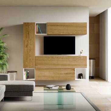 Itamoby Isoka A26 ausgestattete Wand, ideal für Ihr Wohnzimmer | Kasa-Store
