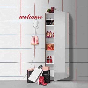 Birex Welcome suspended shoe rack with