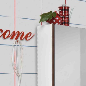 Birex Welcome ophængt skohylde med spejldør | kasa-store