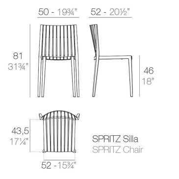 Spritz by Vondom is the chair from the collection of the same name | kasa-store