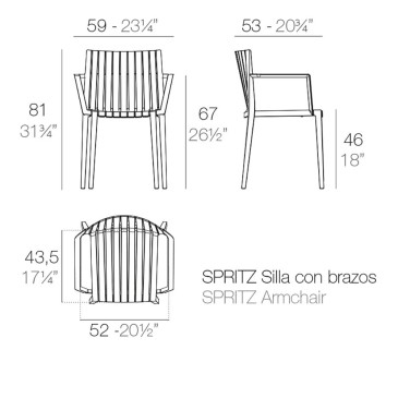 Spritz by Vondom é a cadeira da coleção de mesmo nome | kasa-store