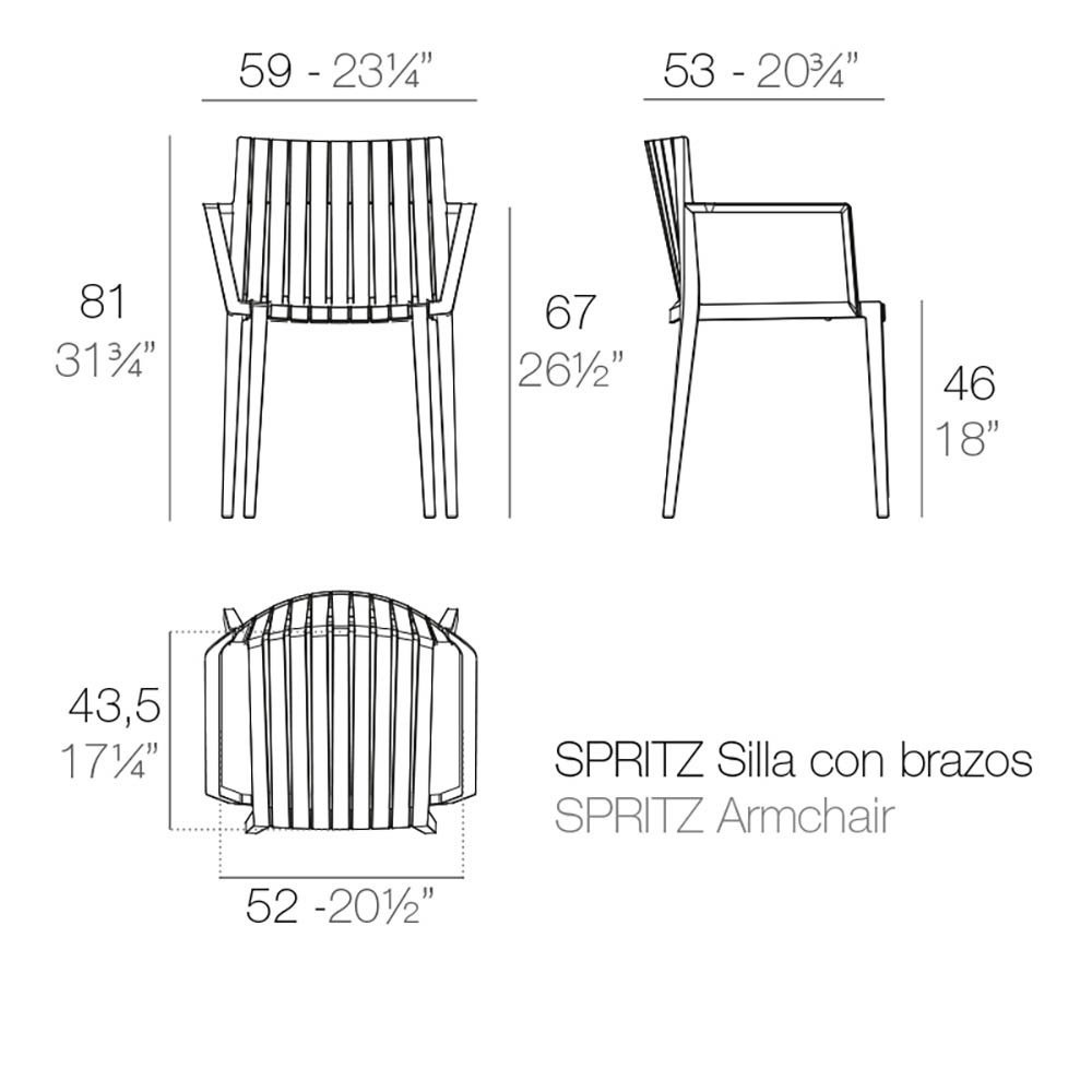 Spritz by Vondom är stolen från kollektionen med samma namn | kasa-store