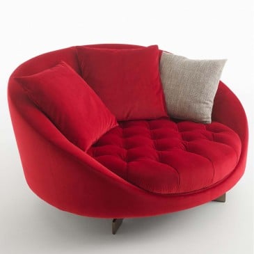 Albedo design Hill love seat swivel armchair | kasa-store