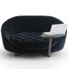Albedo design Hill Love Seat swivel armchair with or without coffee table