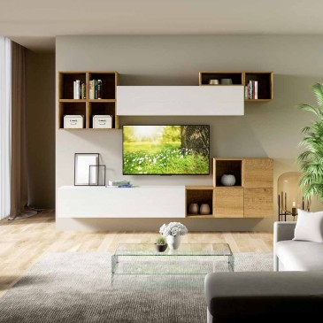 Itamoby Isoka A45 Wohnwand für Ihr Wohnzimmer | Kasa-Store.