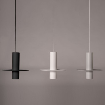 Lampe à suspension Covo Kreis en acier en différentes finitions