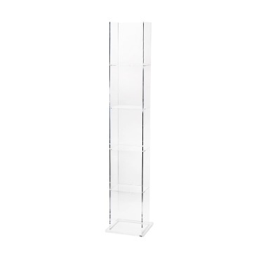 Vesta Book Tower plexiglass gulv bokhylle | kasa-store