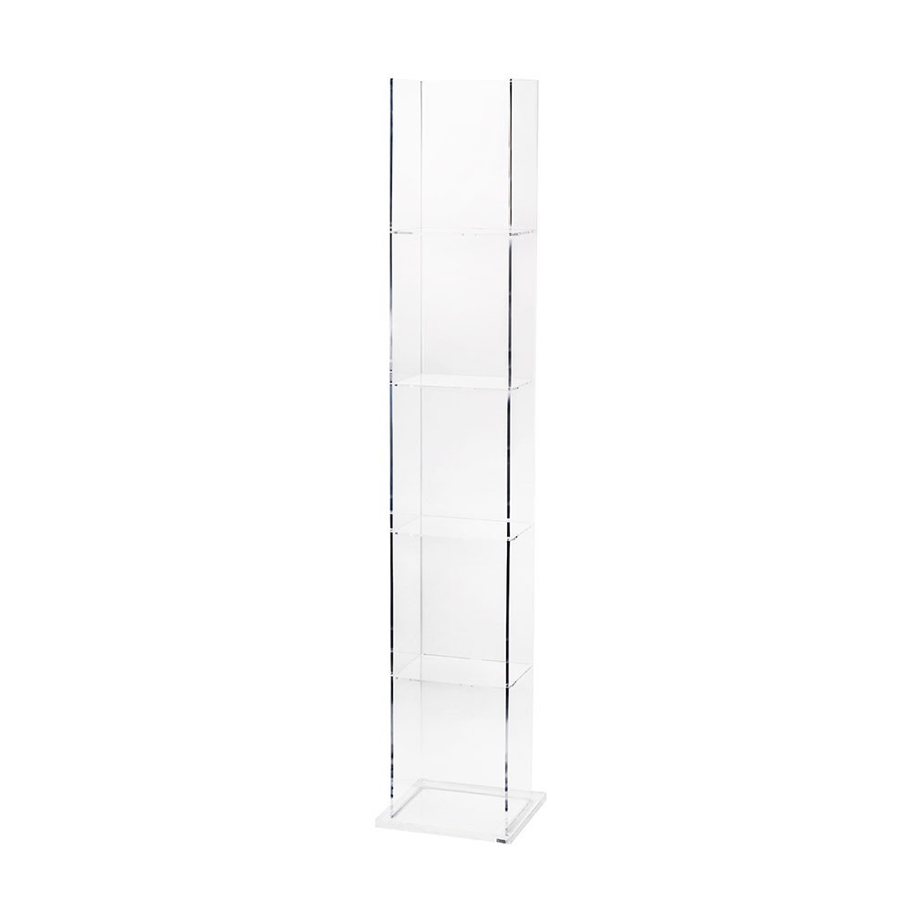 Vesta Book Tower plexiglass gulv bokhylle | kasa-store