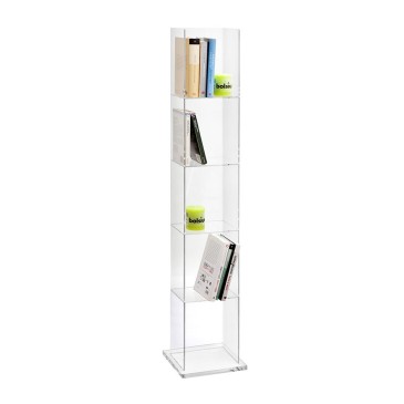 Bibliothèque de sol en plexiglas Vesta Book Tower | kasa-store