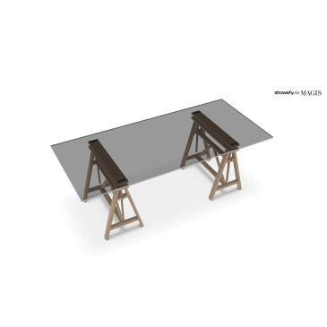 Magis Teatro table with trestles adjustable in height | kasa-store