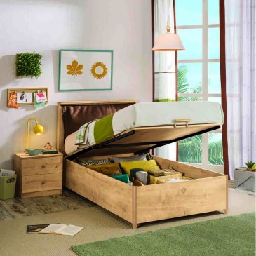 Single bed with Moka collection container