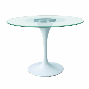 Στρογγυλό γυάλινο τραπέζι Διάμετρος 80 -100-120 cm
