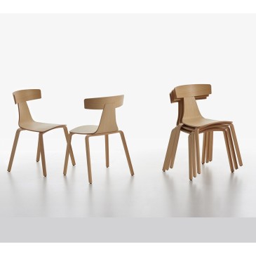 Remo houten stoel van Plank | kasa-store
