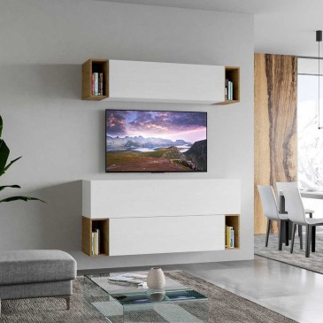 Itamoby Isoka A29 mur équipé idéal pour meubler le salon | Kasa-Store
