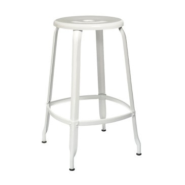 Chaises Nicolle Nicolle Metal stool with metal structure in various finishes