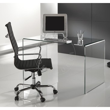 Bureau en verre de Tomauscci adapté au bureau à domicile | kasa-store