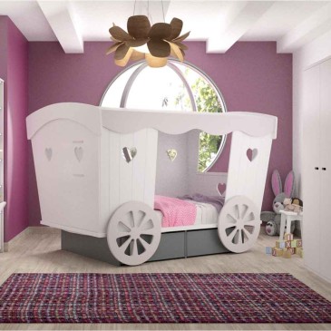 Παιδικό κρεβάτι σε σχήμα καροτσιού | kasa-store