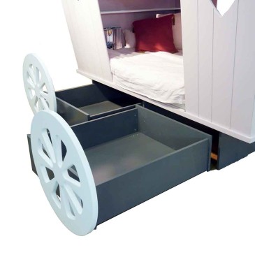 Carriage-shaped children's bed | kasa-store