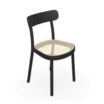 Σετ Ton La Zitta με 2 ξύλινες καρέκλες με άχυρο Βιέννης