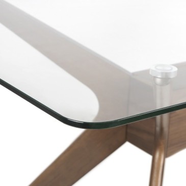 Table Della avec plateau en verre de Somcasa | kasa-store