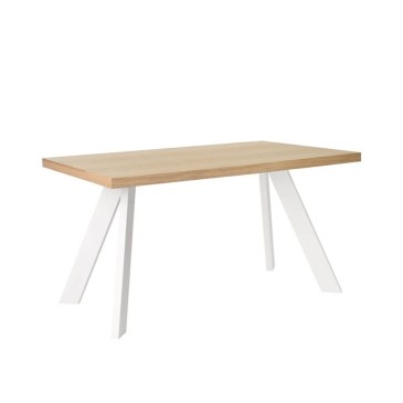 Table en bois Julia de Somcasa avec pieds en métal | kasa-store