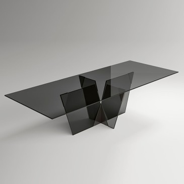 Table en verre Tonelli Design Crossover | kasa-store
