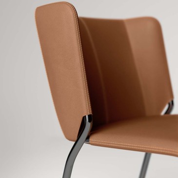 Tonelli Design Chaise en cuir She | kasa-store