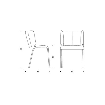 Tonelli Design She δερμάτινη καρέκλα | kasa-store