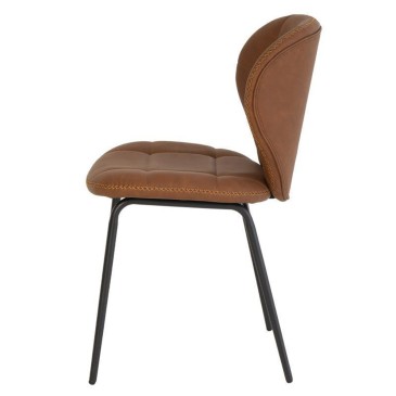 Set mit 2 Dafne-Stühlen aus Kunstleder von Somcasa | Kasa-Laden