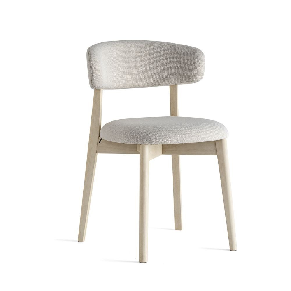 Connubia Talks houten stoel bekleed met stof | kasa-store