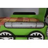 Green or red train bed for boys and girls