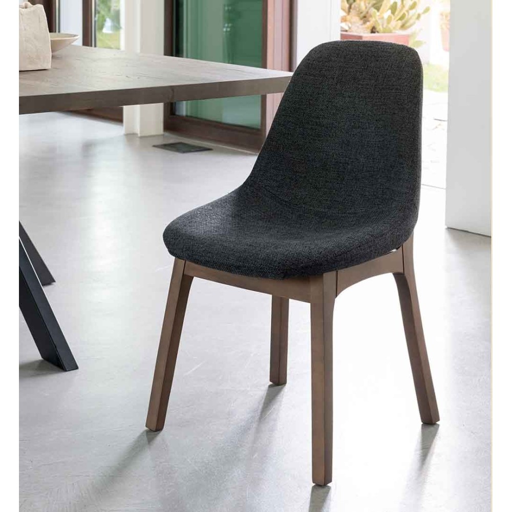 Cadeira de madeira em faia adequada para sala ou cozinha | kasa-store