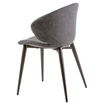 Gilda imitation leather chair by Somcasa | Kasa-store