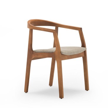 Hoher Designstuhl aus gebogenem Holz | kasa-store