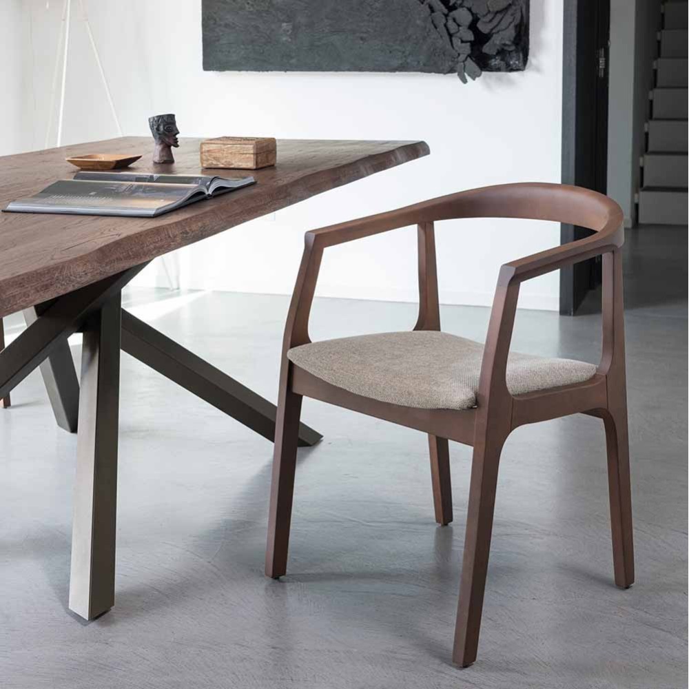 High design curved wood chair | kasa-store