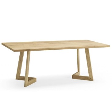 Mesa de madeira Altacorte Seven em estilo nórdico | kasa-store