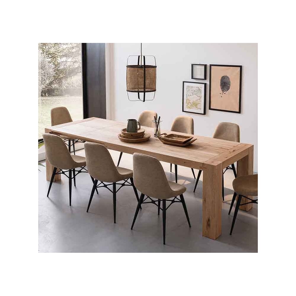 Adria uitschuifbare houten tafel ideaal voor woonkamers | Kasa-winkel