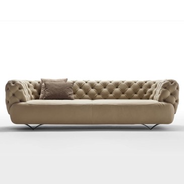 Rosini Divani Wimbledon sofa kledd i skinn i forskjellige størrelser