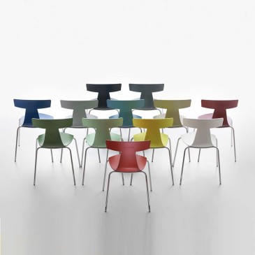 Plank Remo Kunststof set van twee stapelbare stoelen | kasa-store