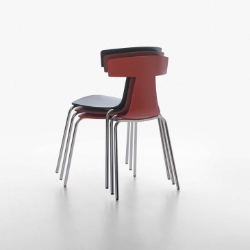 Plank Remo Πλαστικό σετ με δύο στοιβαζόμενες καρέκλες | kasa-store