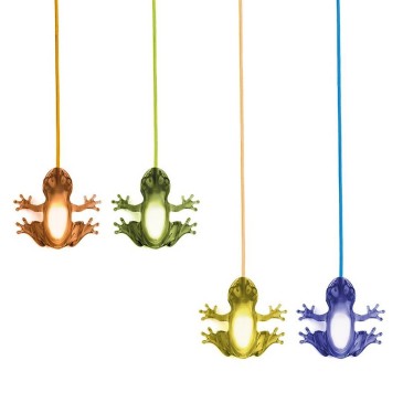 Lampe Hungry Frog de Qeeboo conçue par Marcantonio | kasa-store