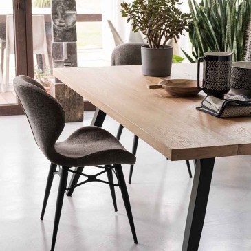Table rectangulaire fixe Elk pour salon et cuisine | Kasa-magasin