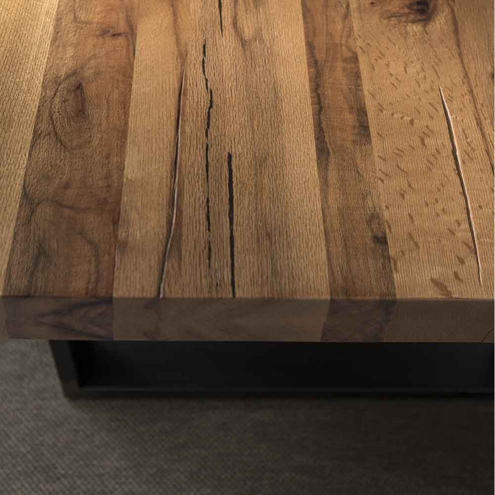Mesa de hierro en madera de roble Altacorte