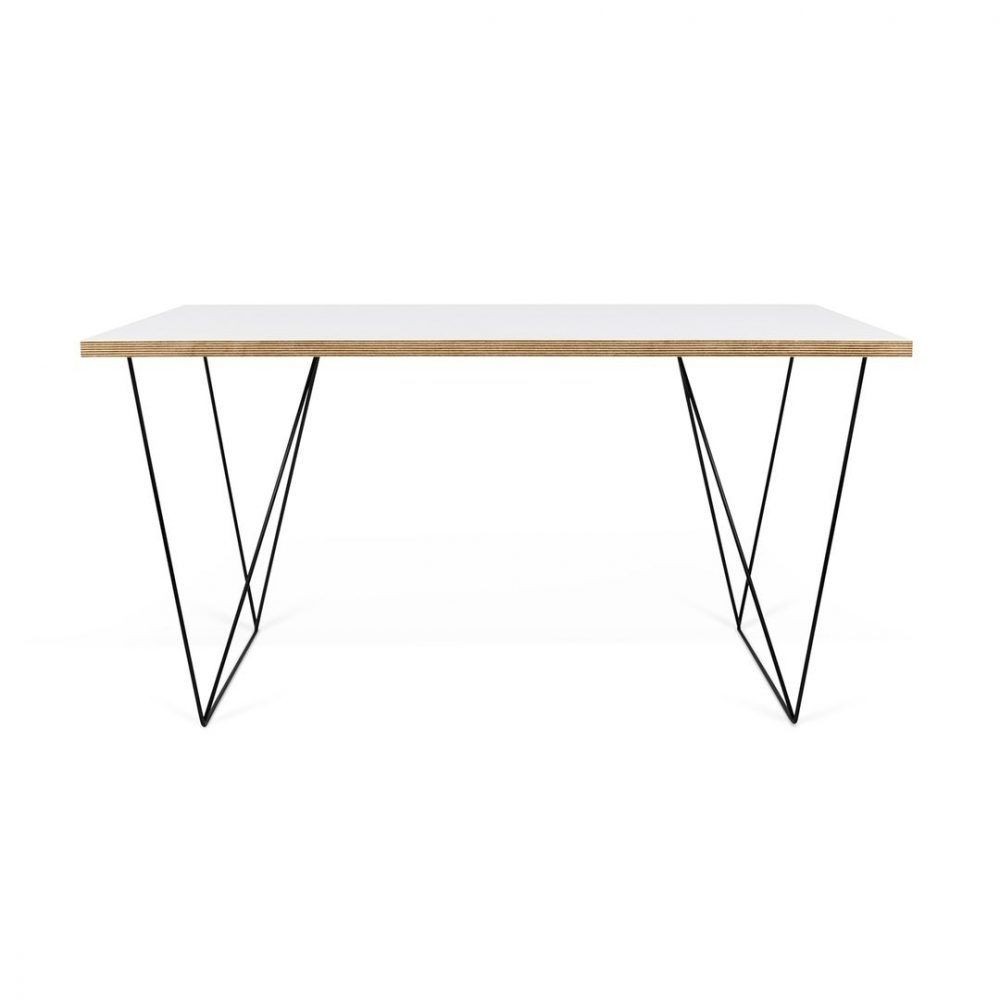 Temahome Flow desk metal legs wooden top | kasa-store
